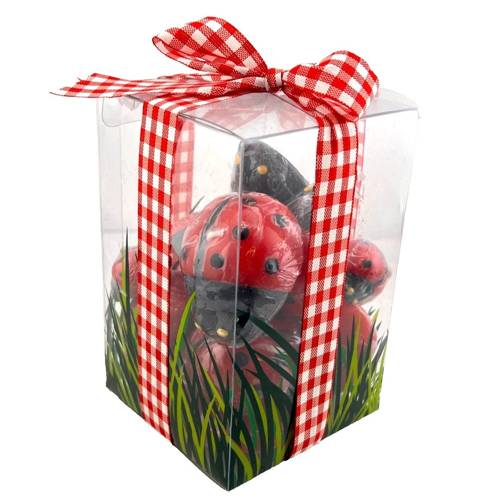 Crate & Barrel Ladybugs Floating Candles 16pc Set Picnic Party Decor Summer Red